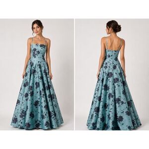 Emilia Wickstead Isella Floral Duchess Satin Gown UK8/US4